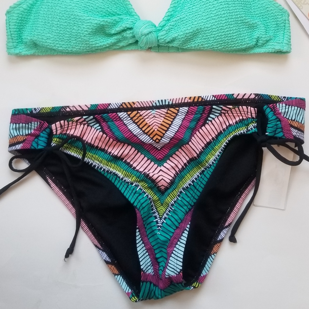 Hobie Bikini Bottom Black Green L